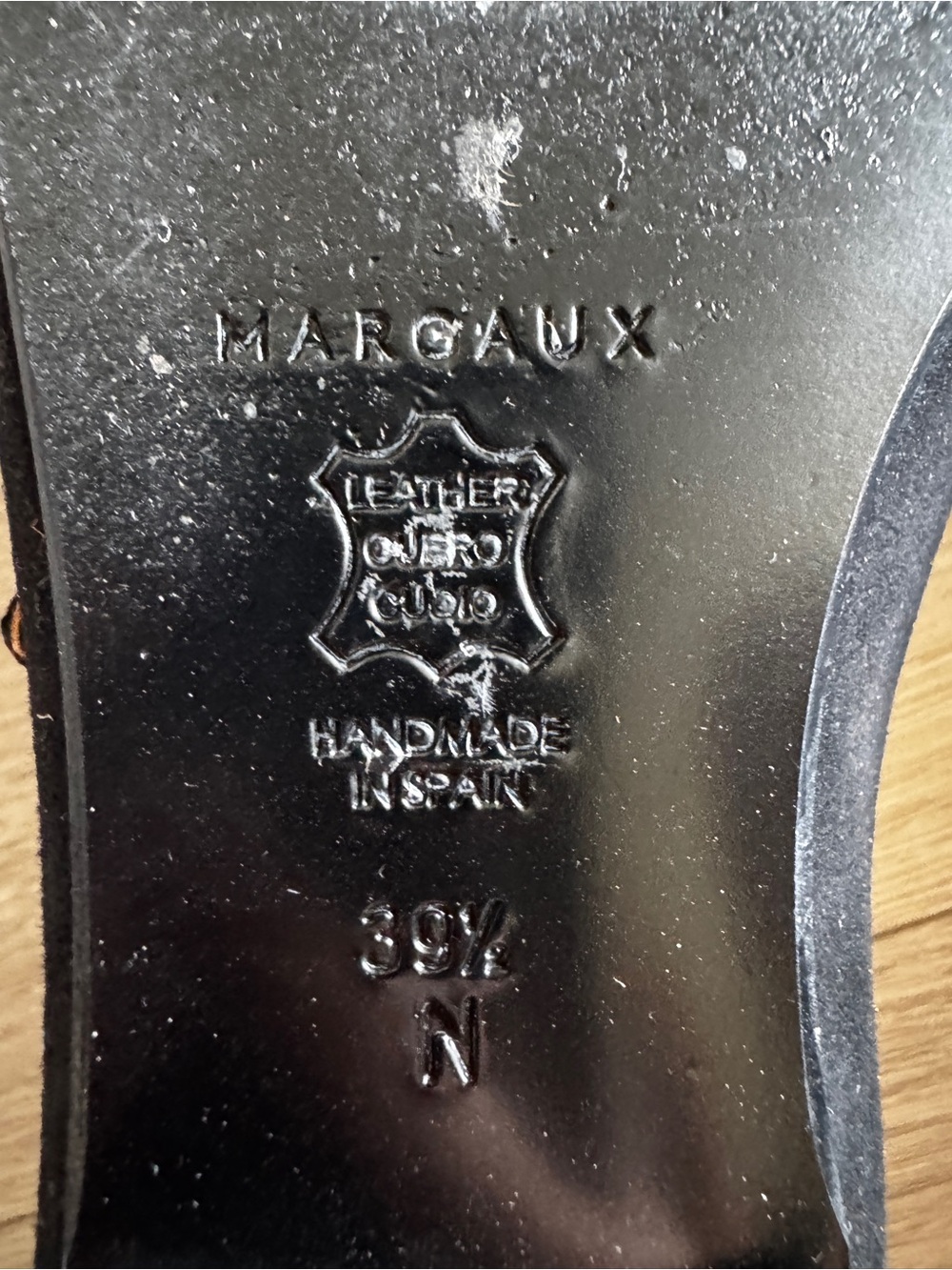 Margaux Black Pointed Mary Jane Flats - Picture 8 of 8